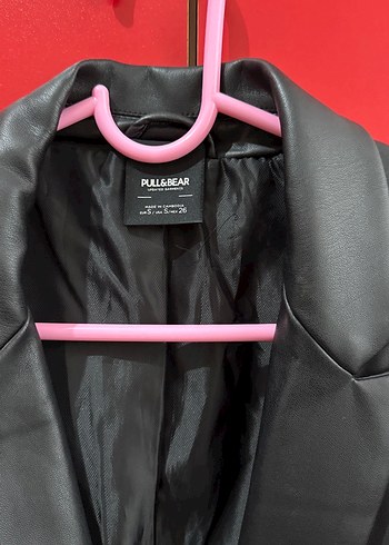 pull bear deri blazer ceket - Görsel 3