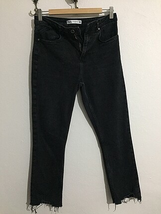 Zara siyah jean mom fit pantolon