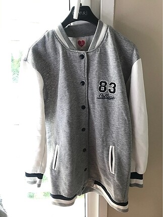 l Beden gri Renk Az Kullanılmıştır Düğmeli Sweatshirt