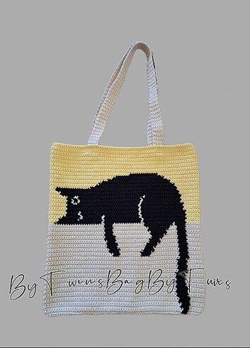 Kedi Figürlü Handmade Çanta