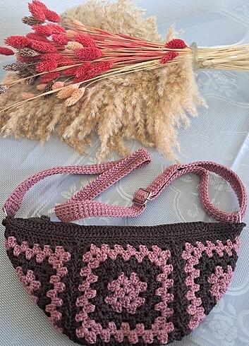 Handmade Motifli Bel Çantası