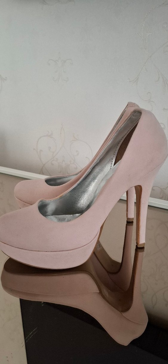 Pudra Renkli platformlu Topuklu Ayakkabı - Görsel 2