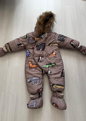Kapüşonlu Erkek Bebek astronot Tulum