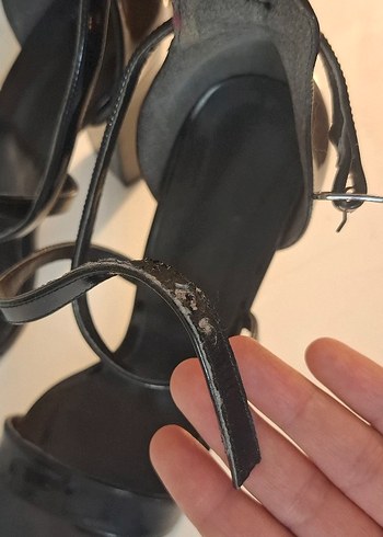 trendyolmilla siyah Tokalı İnce Topuklu Kadın Gece Ayakkabısı - Görsel 4