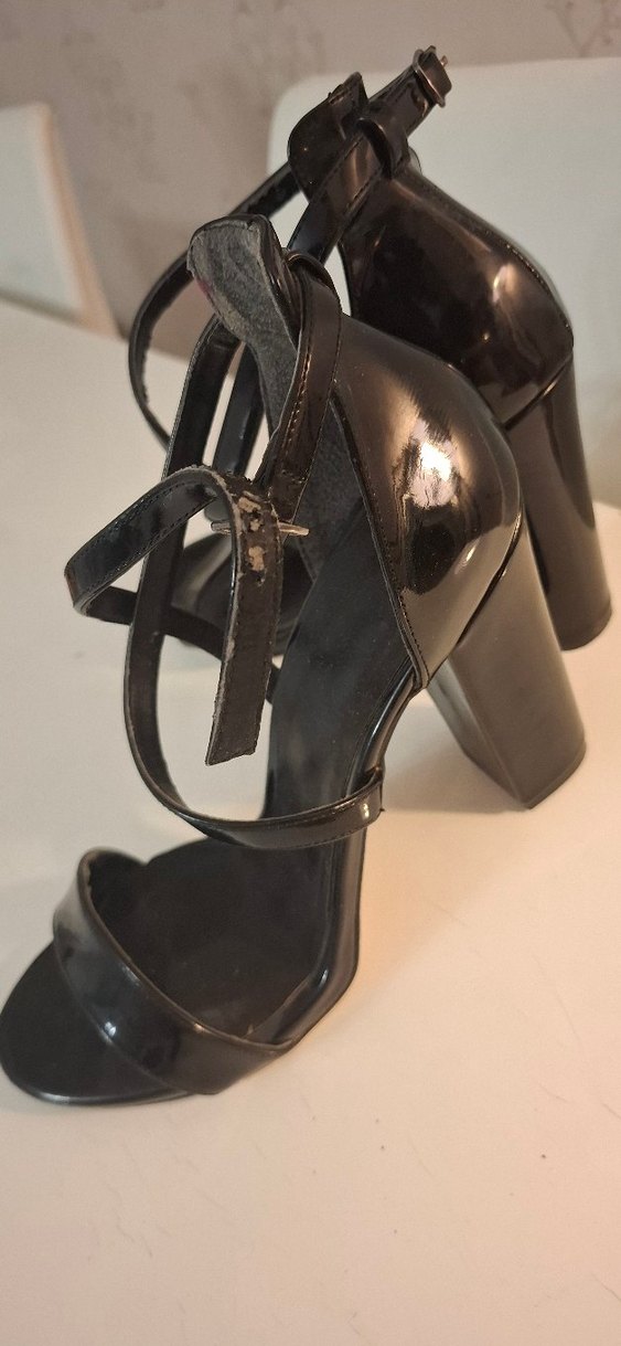 trendyolmilla siyah Tokalı İnce Topuklu Kadın Gece Ayakkabısı - Görsel 2