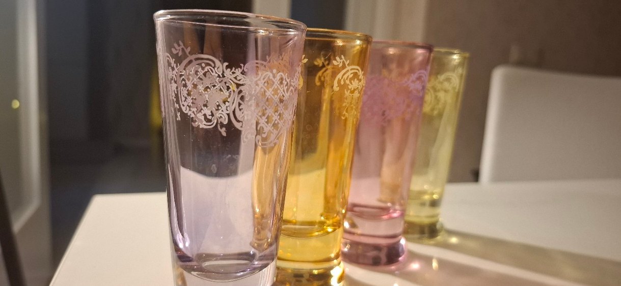 4 lu kahve yani renkli bardak - Görsel 2