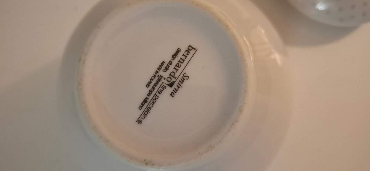 Bernardo porselen Beyaz Çiçek Desenli sekerlik - Görsel 4