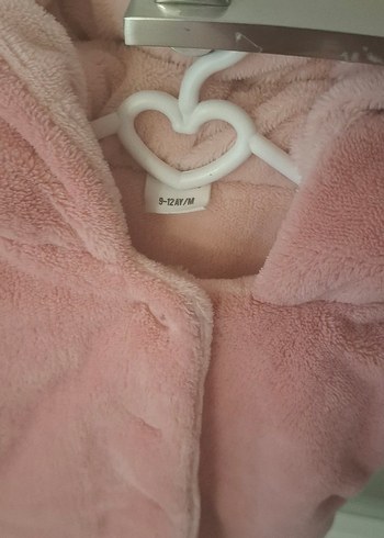 Kız Çocuk Pembe Peluş Ceket - Görsel 2