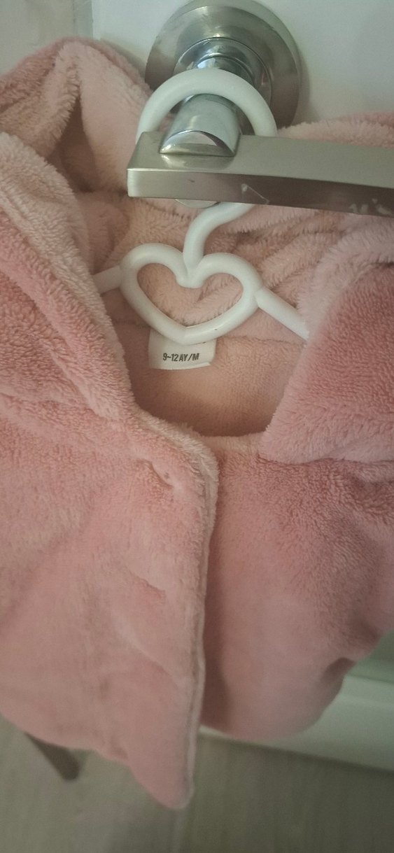 Kız Çocuk Pembe Peluş Ceket - Görsel 2