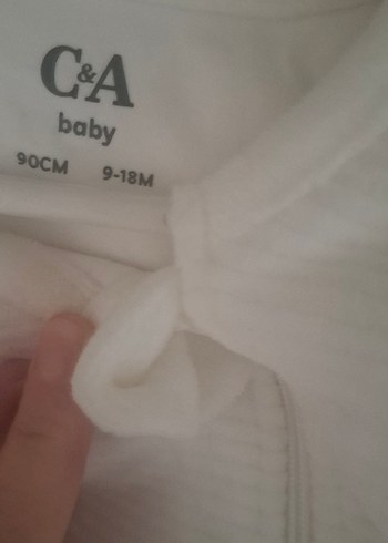 Beyaz Fermuarlı 3.5 Togg Bebek uyku  Tulumu - Görsel 4