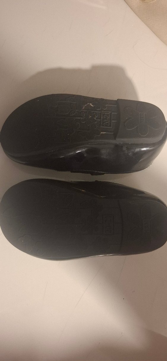 H&M 
20_21 Numara 
Kız Çocuk Siyah Lastik Fiyonk Detaylı Babet - Görsel 3