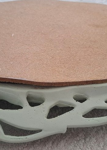  Beden turkuaz Renk Turkuaz Pastel Kuş Figürlü Dekoratif Ayna tepsi