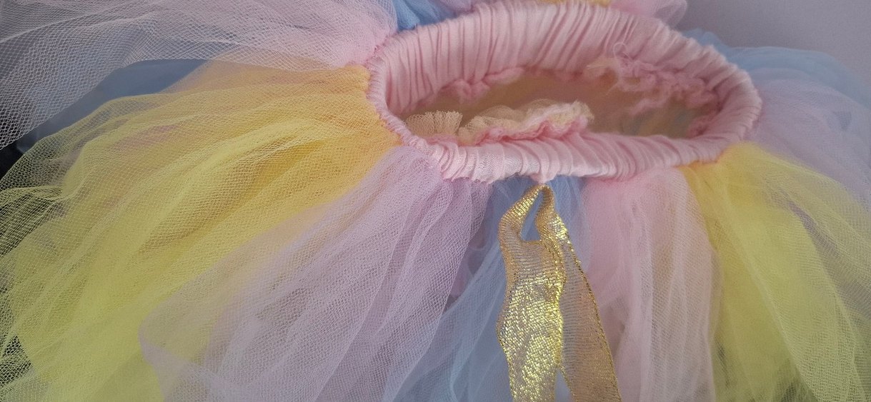 Kız Çocuk  Renkli Fırfırlı tütu Etek - Görsel 3