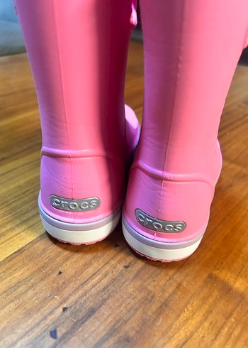 Crocs Kız Çocuk Pembe Lastik Bot - Görsel 6