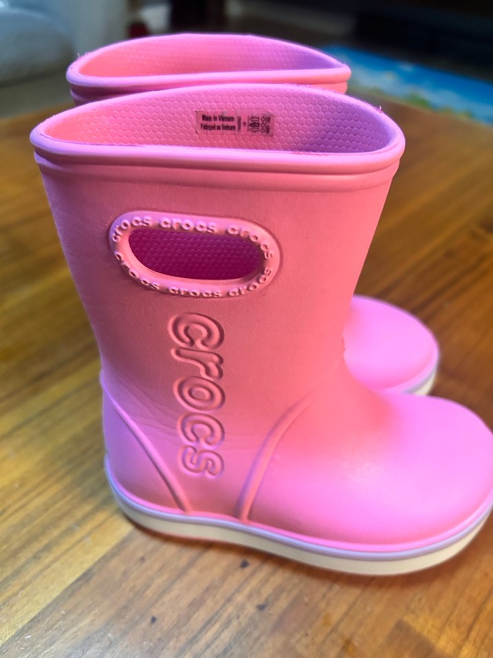 Crocs Kız Çocuk Pembe Lastik Bot - Görsel 2
