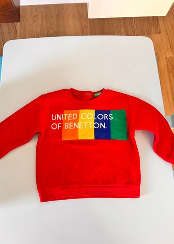 Benetton Erkek Çocuk Kırmızı Sweatshirt - Görsel 2