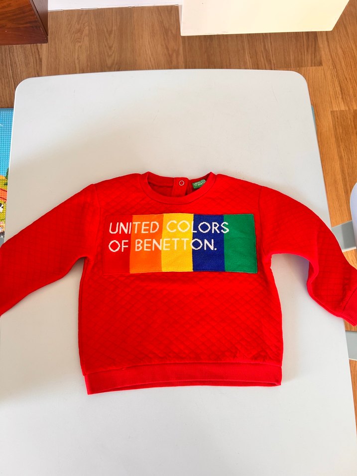 Benetton Erkek Çocuk Kırmızı Sweatshirt - Görsel 2