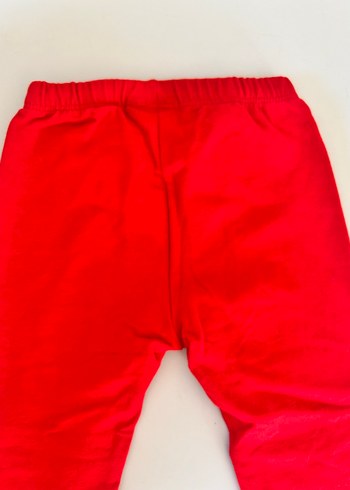 Kız Çocuk Kırmızı Baskılı Tayt - Görsel 5