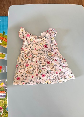 Çiçek Desenli Fırfırlı Kolsuz Kız Çocuk bluz - Görsel 4