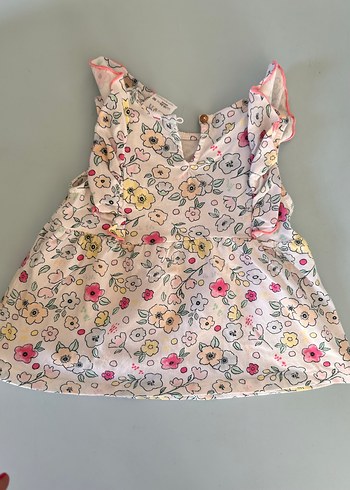 Çiçek Desenli Fırfırlı Kolsuz Kız Çocuk bluz - Görsel 6