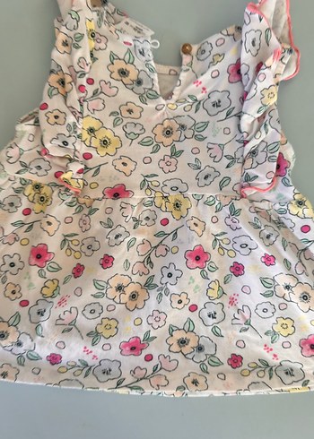 Çiçek Desenli Fırfırlı Kolsuz Kız Çocuk bluz - Görsel 5