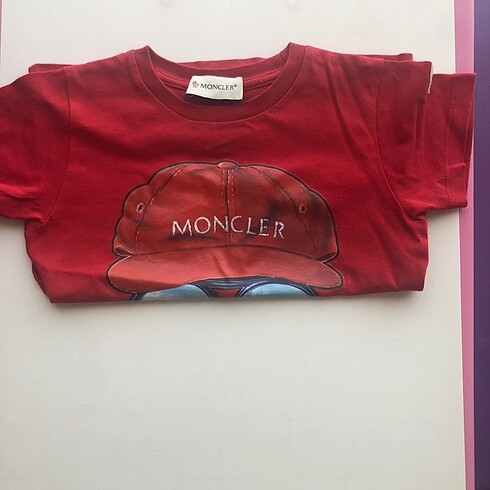 24-36 Ay Beden kırmızı Renk Moncler Erkek Tişört