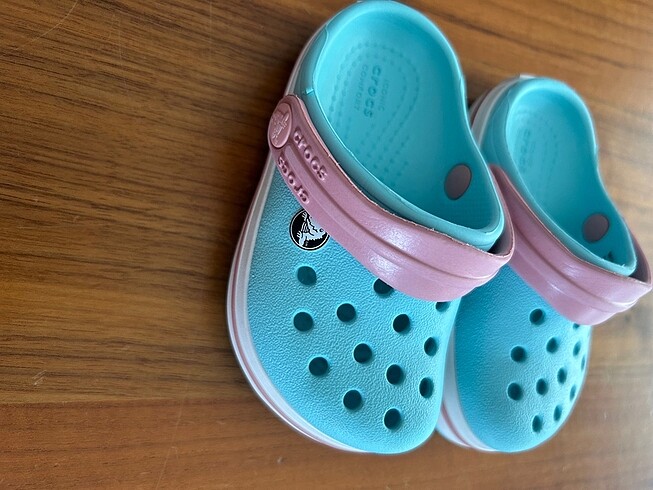 21 Beden mavi Renk Crocs Terlik kız