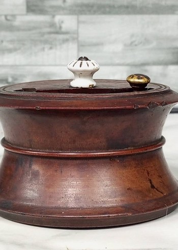 Antika Koleksiyonluk El Yapımı Nadir Osmanlı Kahve Kutusu - Görsel 5