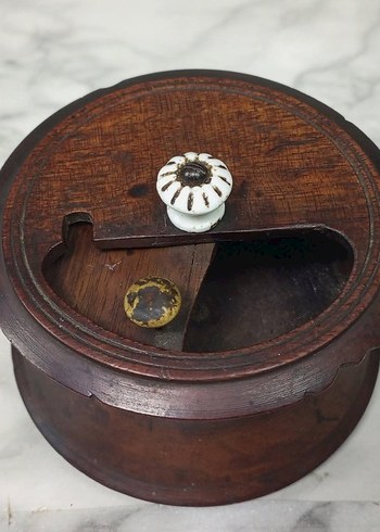 Antika Koleksiyonluk El Yapımı Nadir Osmanlı Kahve Kutusu - Görsel 3