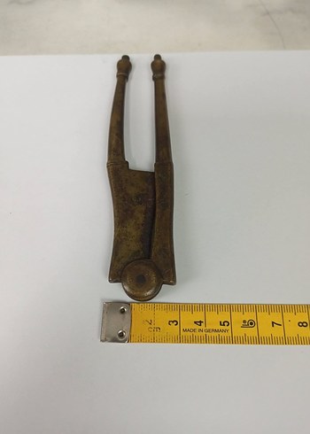 Nadir Antika Osmanlı Dönemi Bronz Şeker Kesme Makası - Görsel 8