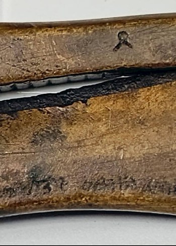 Nadir Antika Osmanlı Dönemi Bronz Şeker Kesme Makası - Görsel 3