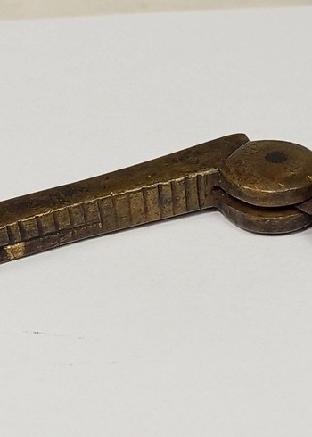Nadir Antika Osmanlı Dönemi Bronz Şeker Kesme Makası - Görsel 6