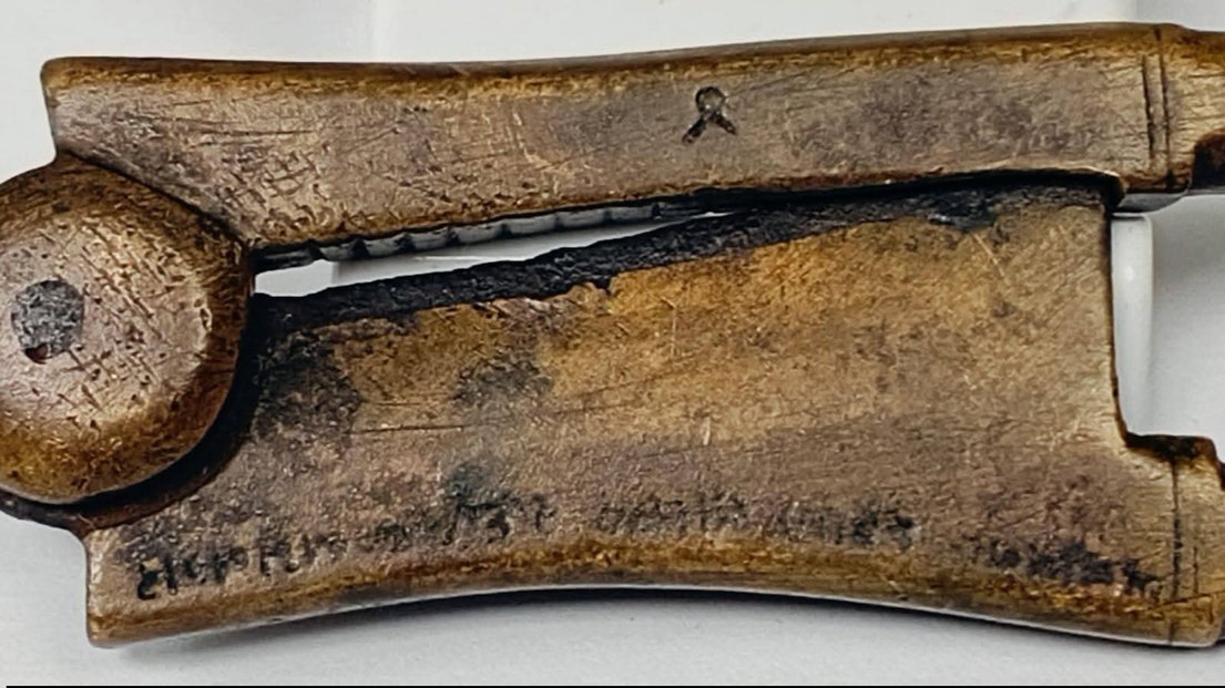 Nadir Antika Osmanlı Dönemi Bronz Şeker Kesme Makası - Görsel 3