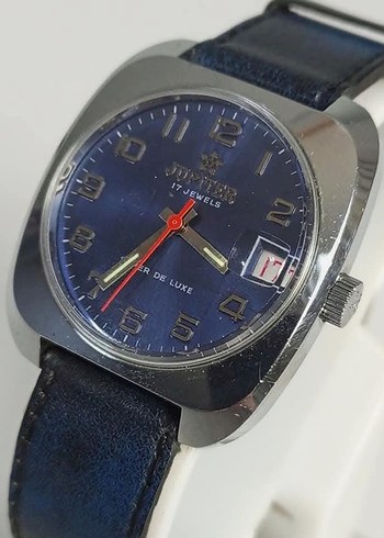 Koleksiyonluk Jupiter Super De Luxe 17 Jewels Kurmalı Kol Saati - Görsel 4