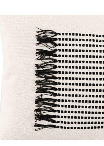 Mudo kırlent Beyaz İşlemeli Modern Dekoratif iç  yastığı ile. - Görsel 3