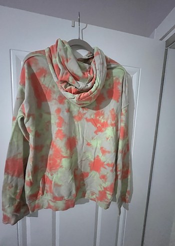 Erkek çocuk Çok Renkli Oversize Kapüşonlu Sweatshirt - Görsel 3