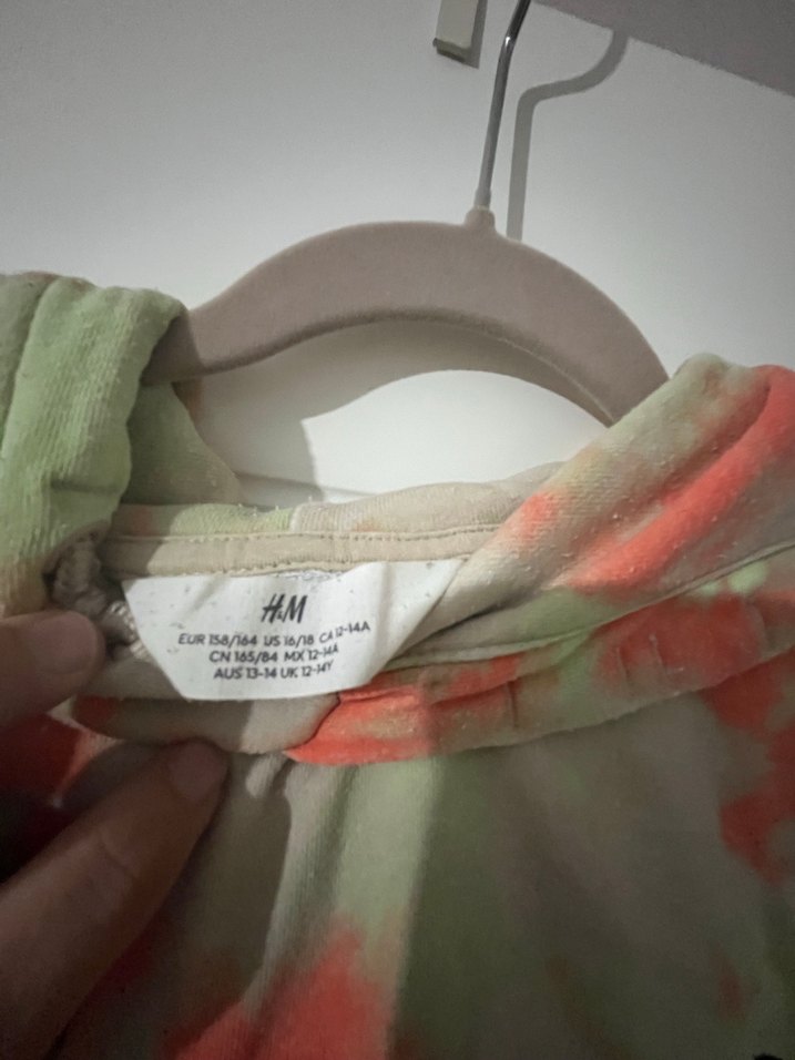 Erkek çocuk Çok Renkli Oversize Kapüşonlu Sweatshirt - Görsel 4