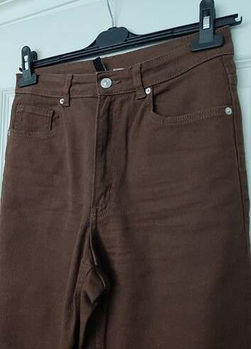 m Beden kahverengi Renk H&M gabardin pantolon