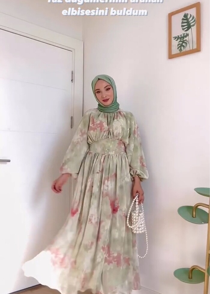 Yazlık tesettür elbise - Görsel 2