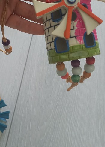  Beden çeşitli Renk Renkli Ahşap Yel Değirmeni Süsü