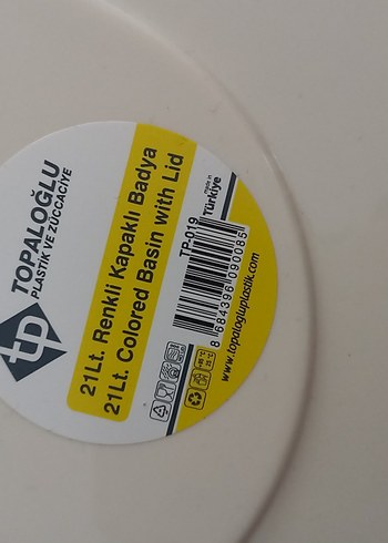 Beden beyaz Renk kapaklı büyük badya
