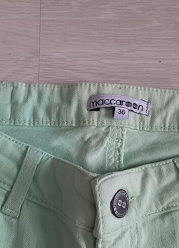 38 Beden yeşil Renk Dar paça pantolon