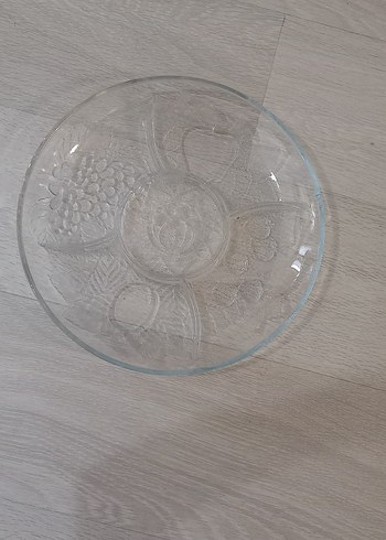 Beden beyaz Renk Cam Servis Tabağı