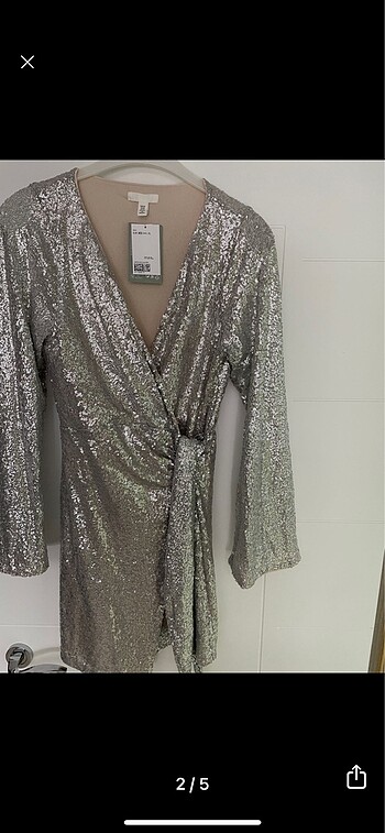 H&M Hm payetli elbise