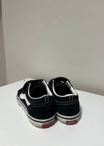 Siyah Erkek Çocuk Sneakers, Cırt Cırtlı, Rock Punk - Görsel 4