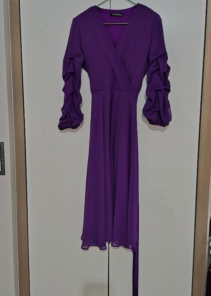 Mor elbise - Görsel 4
