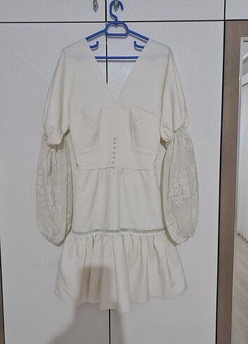Beyaz elbise - Görsel 7