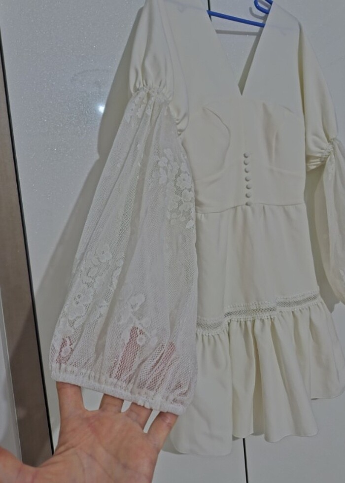 Beyaz elbise - Görsel 3