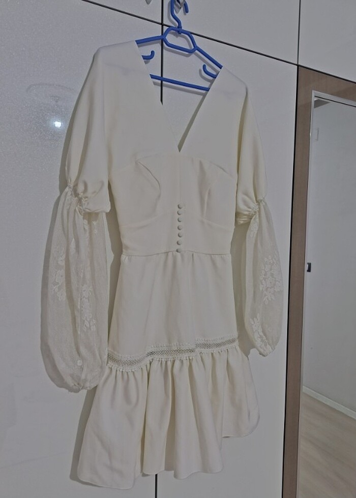 Beyaz elbise - Görsel 4
