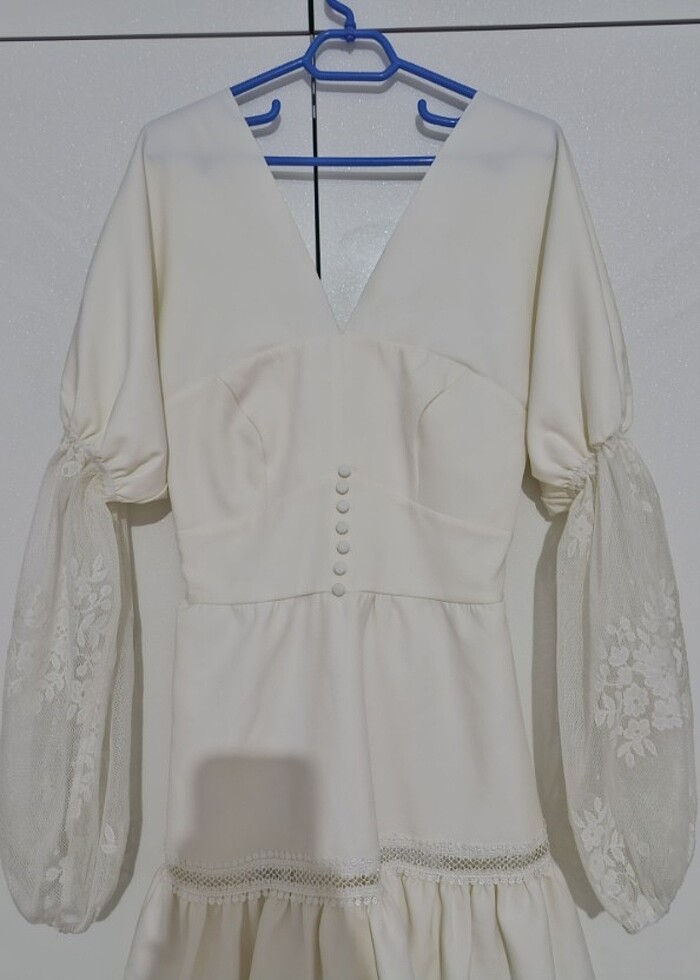 Beyaz elbise - Görsel 5